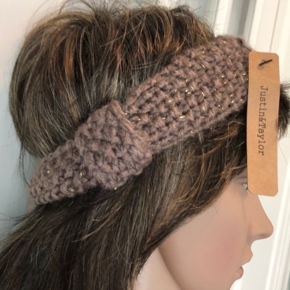 Justin&Taylor NWT tan/gold head band